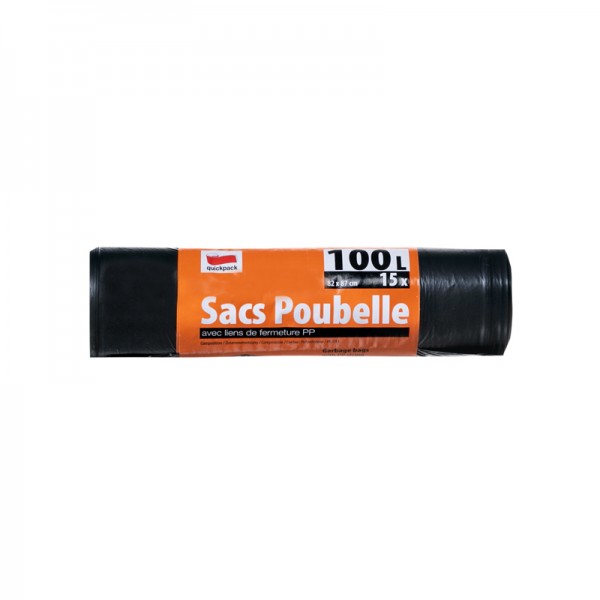 Sac Poubelle 100L /15p - 