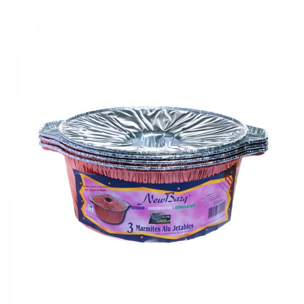 MARMITE ALUMINIUM 2L CUIVRE - 3 PC