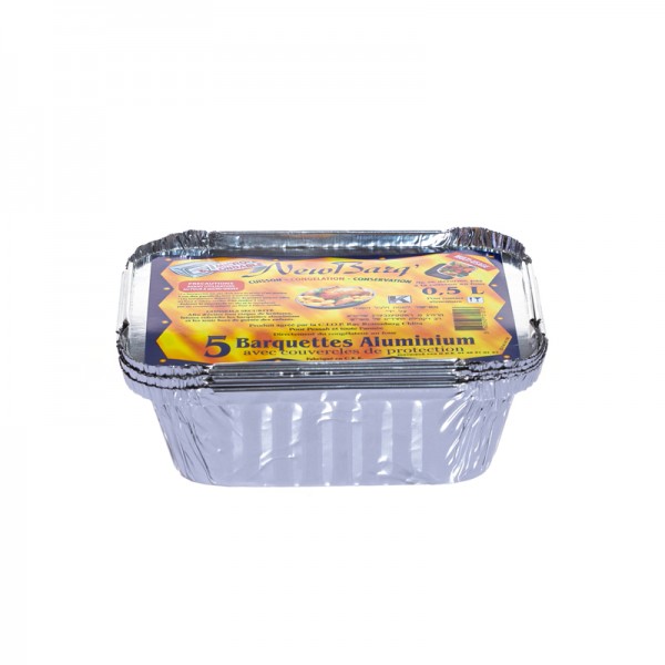 BARQUETTES ALU 0,5 L (5p) - 