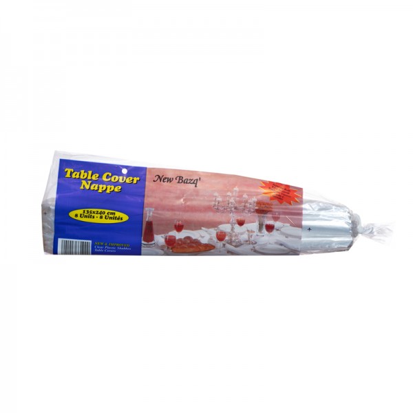 NAPPE TRANSPARENTE JETABLE 135/240 (8p) - 