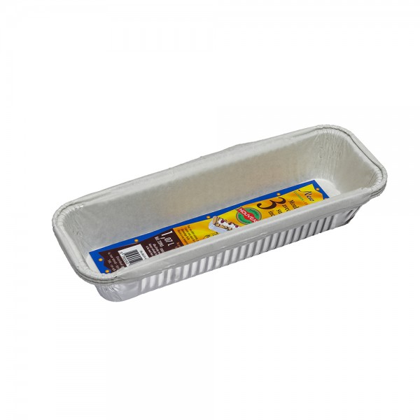 MOULE A CAKE 1.07 L ALU AVEC PAPIER SULFURISE INCORPORE- 3 PC