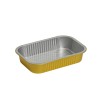 BARQUETTES ALU RIGIDES OR AVEC COUVERCLES PLASTIQUE 1025ML - 3PC