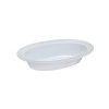 SALADIERE OVALE DESIGN SILVER - 10 PIECES