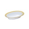 SALADIERE OVALE DESIGN GOLD - 10 PIECES