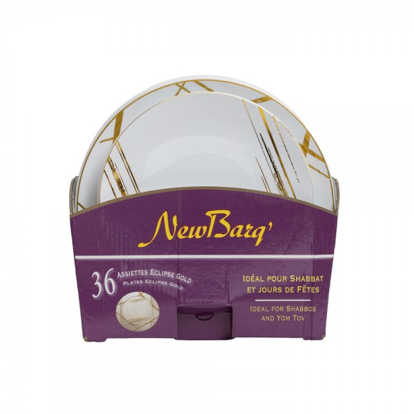 SET ASSIETTES ECLIPSE GOLD - 36 PIECES