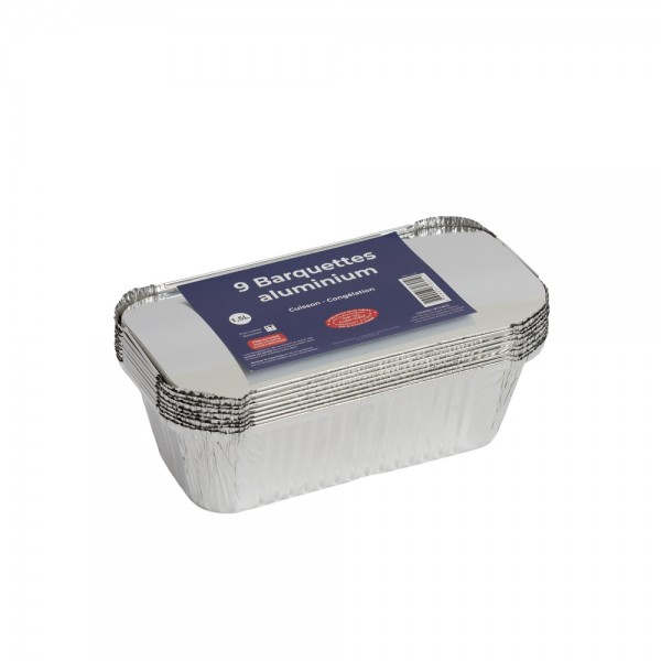 BARQUETTES ALU  + COUVERCLES 1.5L - 1ER PRIX - 9  PC