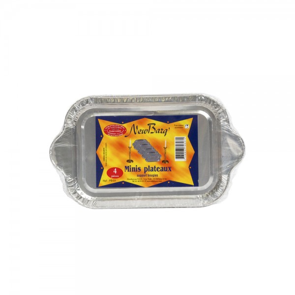 MINIS PLATEAUX SUPPORT BOUGIES - 4 PC