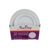 SET ASSIETTES PERLE OR - 24 PIECES