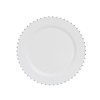 SET ASSIETTES PERLE ARGENT - 24 PIECES