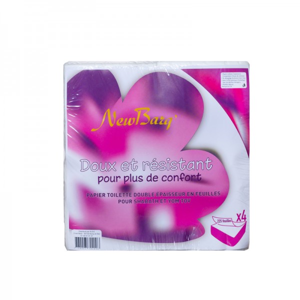 PAPIER TOILETTE DECOUPE - 4 PAQUETS X 224 FEUILLES