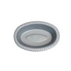 Saladières ovales COULEUR ARGENT 25P