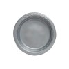Assiette RONDE COULEUR ARGENT G.M 25 P