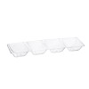 Plat apéritif rectangle 4 compartiments - 1 pièce