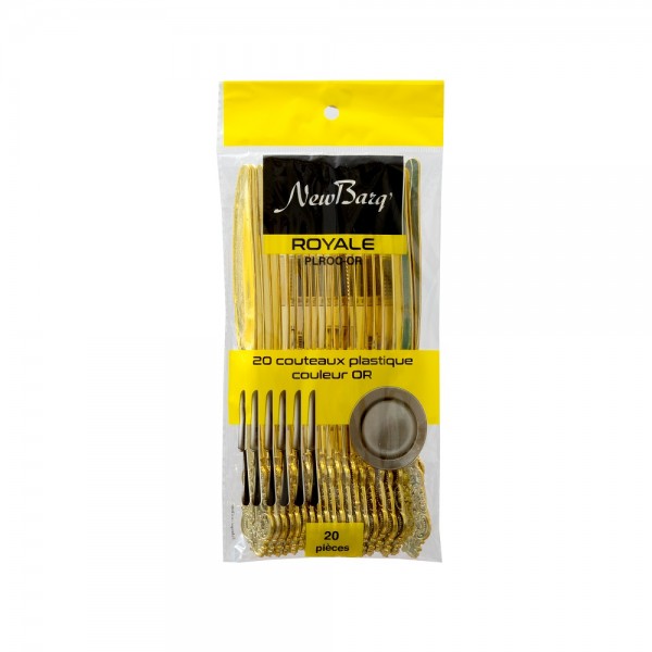 COUTEAUX GAMME ROYALE - OR - 20 PIECES