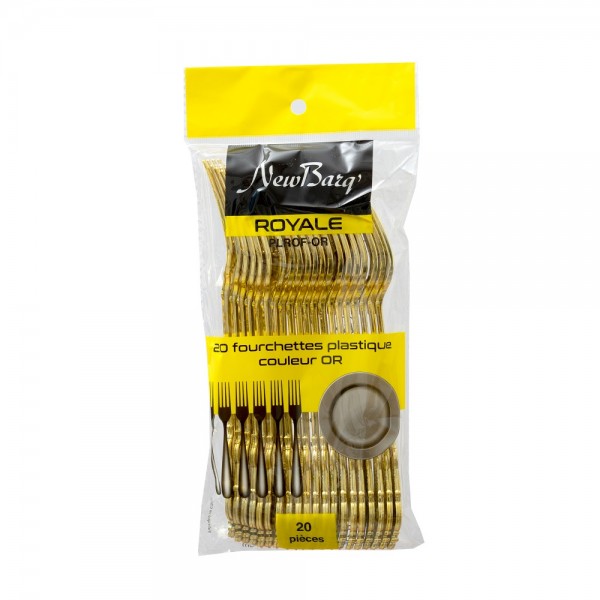 FOURCHETTES GAMME ROYALE - OR - 20 PIECES