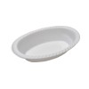 SALADIERES OVALES BLANCHES PLASTIQUE REUTILISABLE - 100 PC