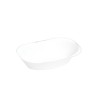 SALADIERES RECTANGLES BLANC/ARGENT PM - 10 PIECES